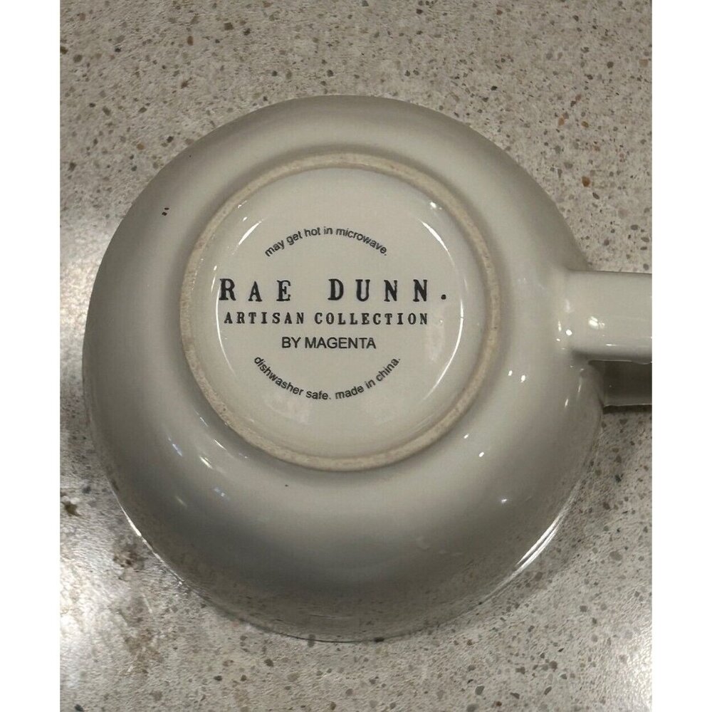 Rae Dunn Coffee Mug Artisan Collection Wedding Cake Love Mug Pink White - Picture 5 of 7